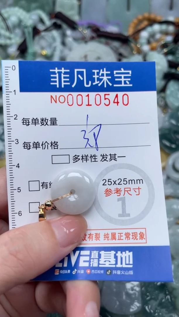 翡翠未镶嵌颈饰10540