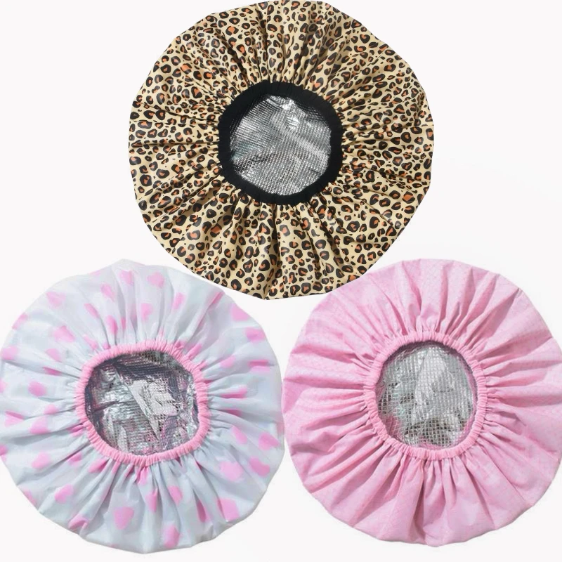 家用蒸发帽发膜专用两用锡纸焗油帽加厚恒温发膜帽双层防水洗澡帽