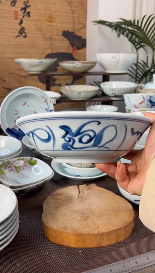 明舟中暇山茶花9寸正德碗（单只装）