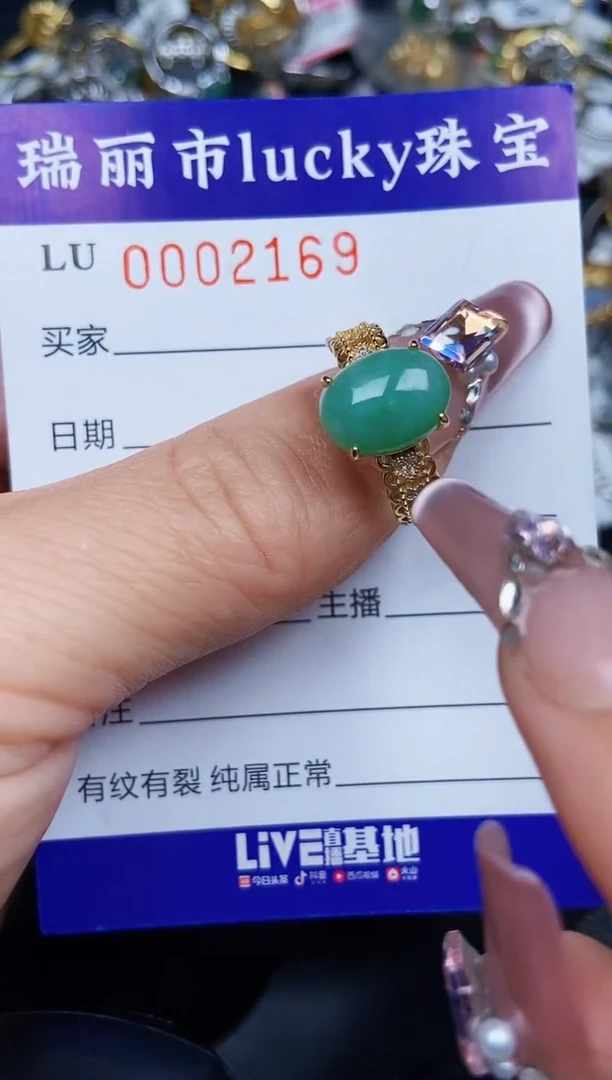 翡翠银S925镶嵌颈饰2169