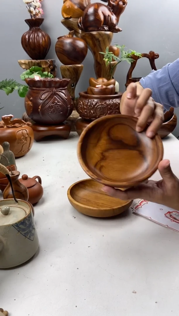 香樟木A48果碟 尺寸15/15/3.5