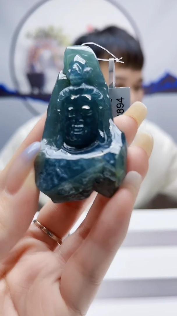 未镶嵌定制翡翠毛货-挂件32