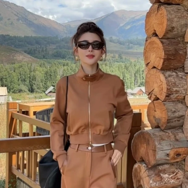 【AS美拉德】25新定制拼皮酷帅百搭小夹克AS25QKS00339