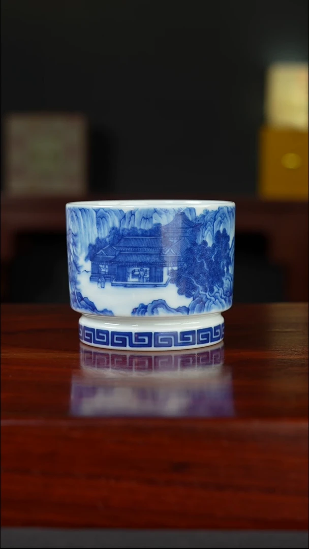 祖传窑  真柴窑传承400年仙山楼观直口杯