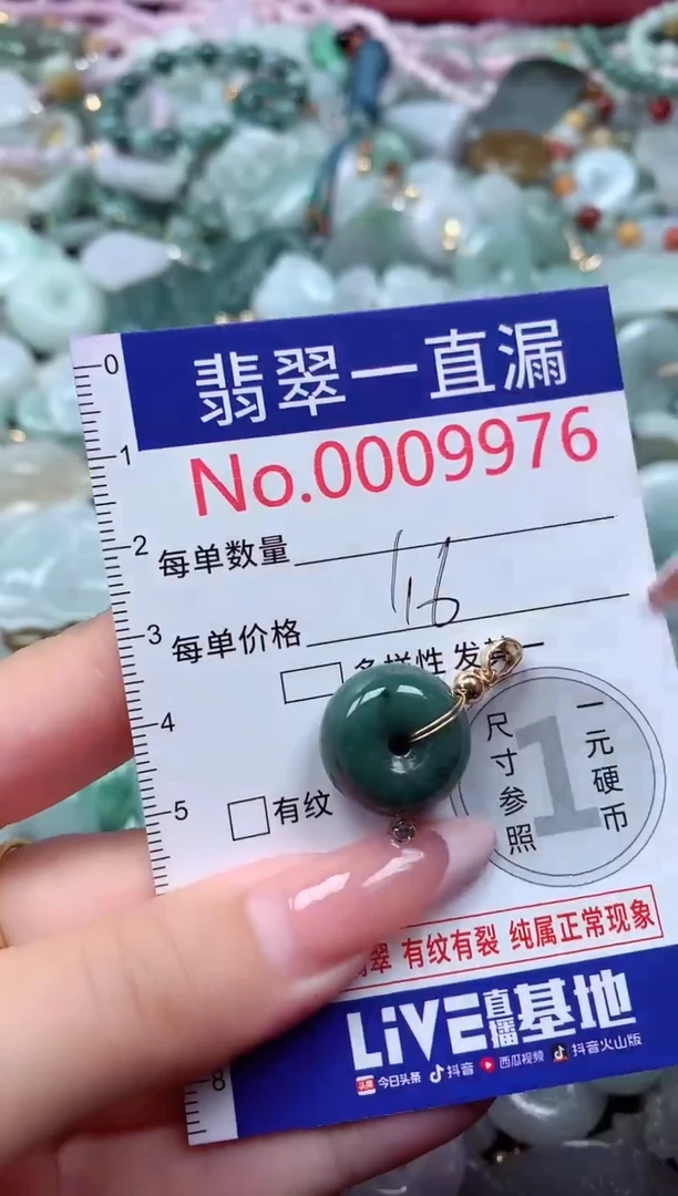 翡翠未镶嵌吊坠(不含链)9976