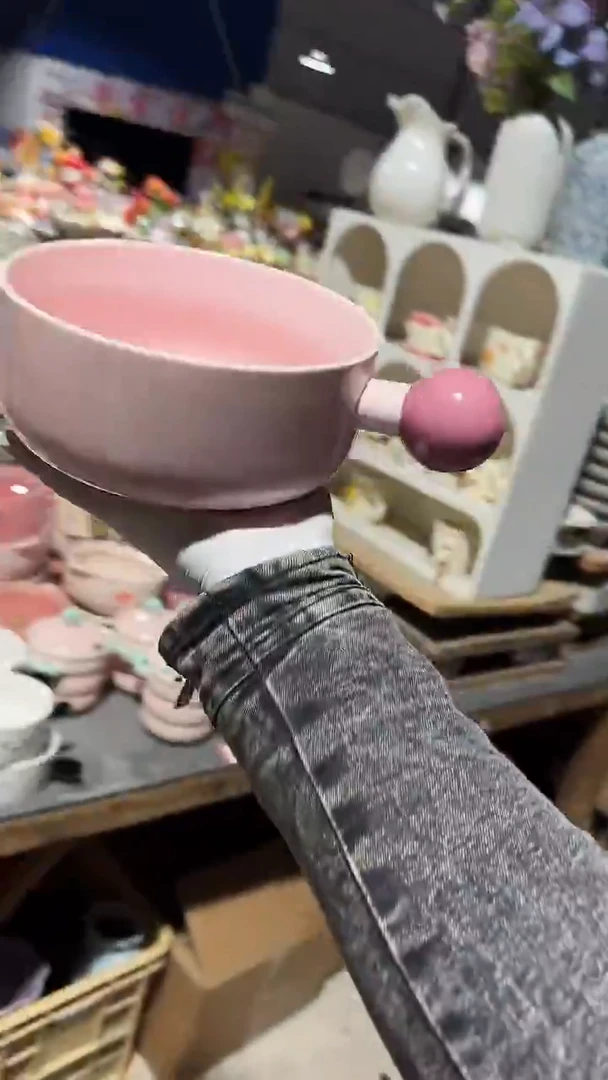 陶瓷球球单柄碗微瑕 凑满20元包邮