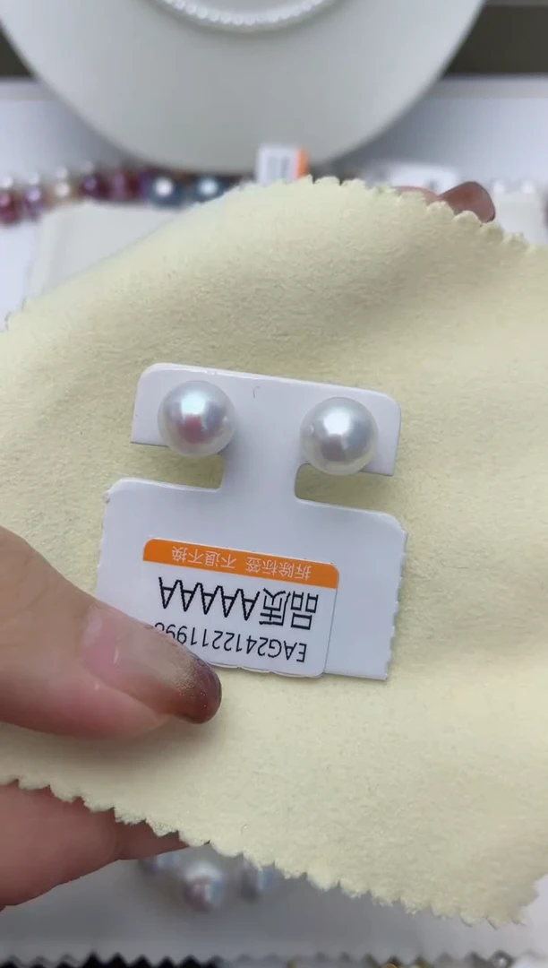 【闪购商品】淡水珍珠耳饰银S925镶嵌W1