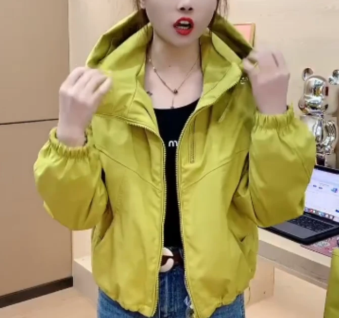 2025春季新款网红同款洋气气质韩版潮流女装连帽外套曦oo