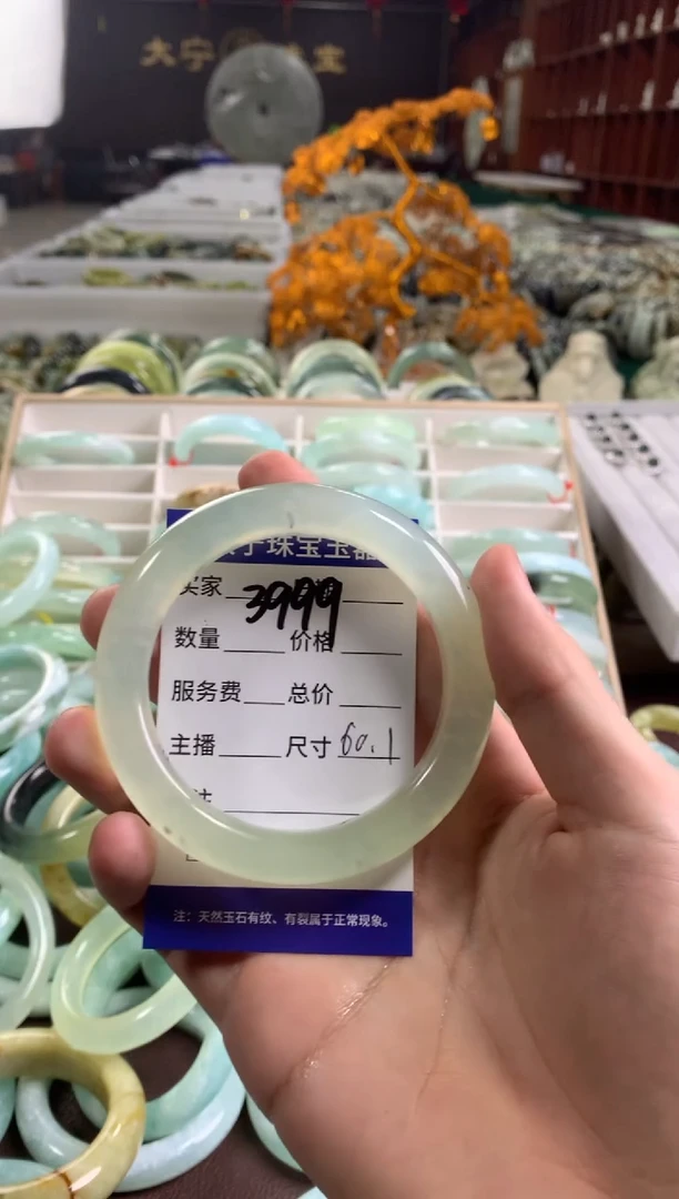 蛇纹石玉未镶嵌手镯3999