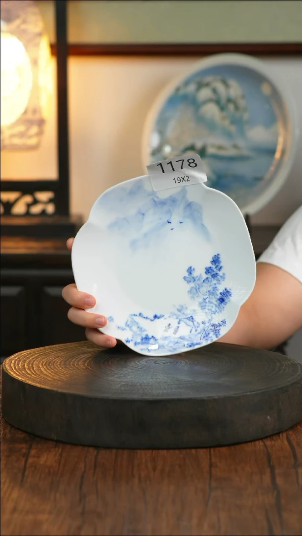 盘景德镇釉下五彩盘1178