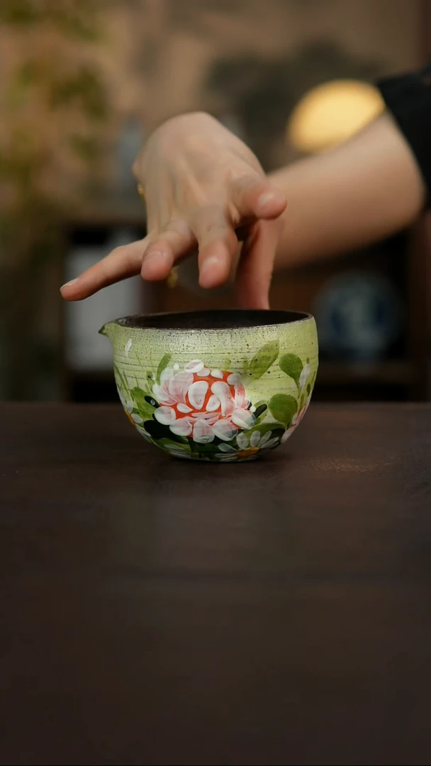景德镇陶瓷杯碗柴烧多人
