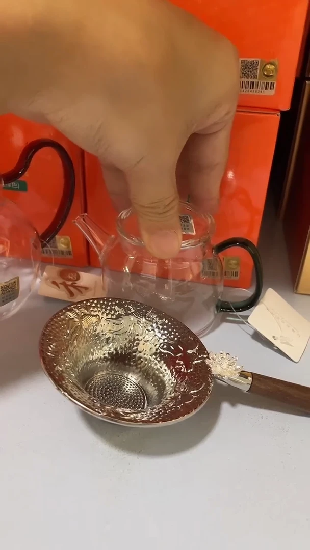 言卿壶墨绿色+瀚然墨绿色+合金茶漏