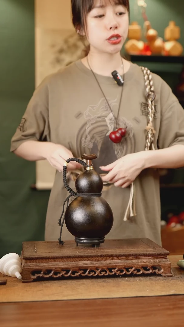 107号精品天然大漆酒葫芦一物一拍~