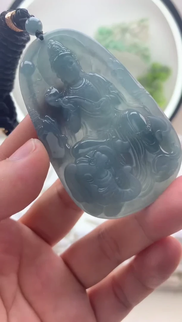 颈饰未镶嵌翡翠普贤