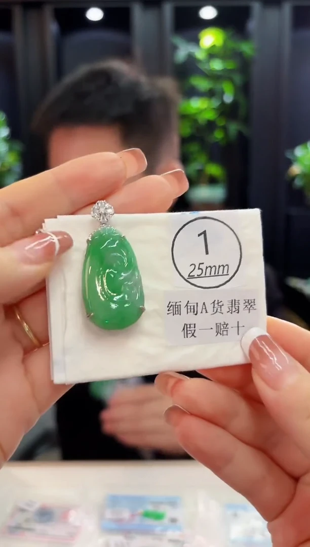 颈饰未镶嵌翡翠缅料A货/多样性发货/一件