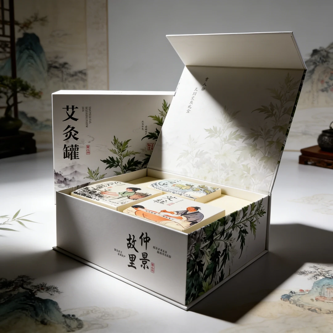 贵人乡多功能便携无烟艾灸罐随身艾灸家用艾柱全身通用礼盒