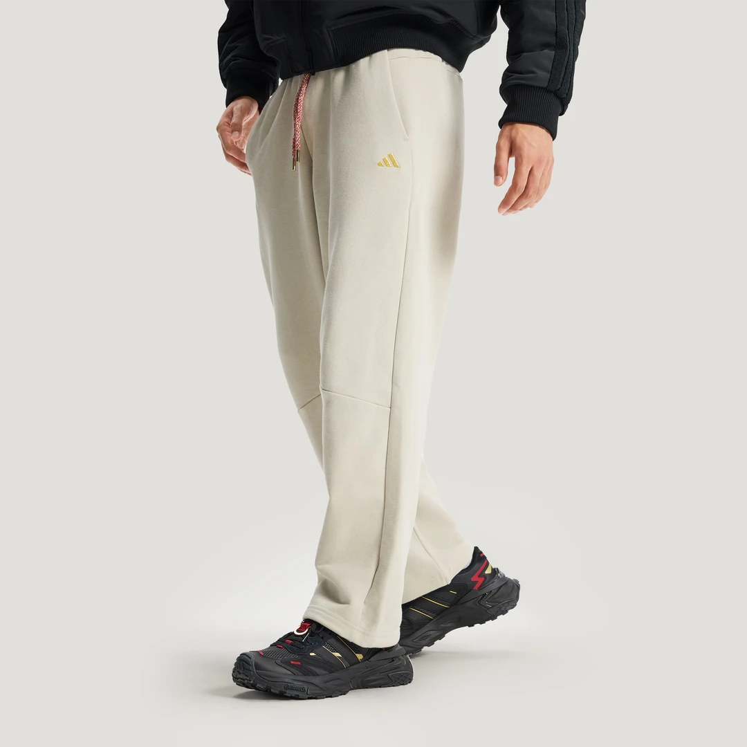 阿迪达斯新年款男裤直筒运动裤2026新款慢跑休闲裤针织长裤KE4066