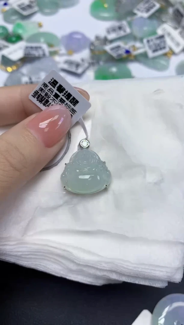 颈饰未镶嵌翡翠天然缅甸翡翠A货多样性发一件