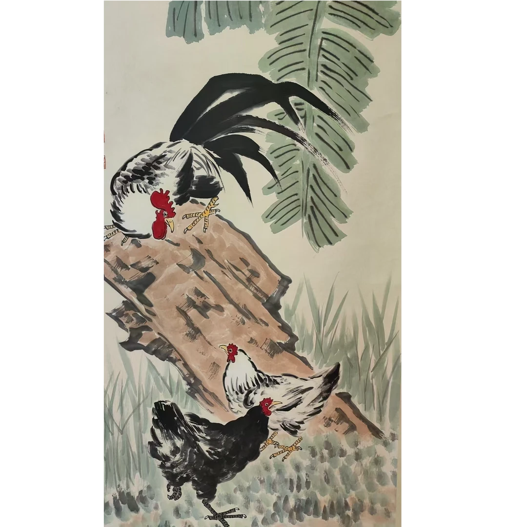 徐BH款大公鸡立轴138/67