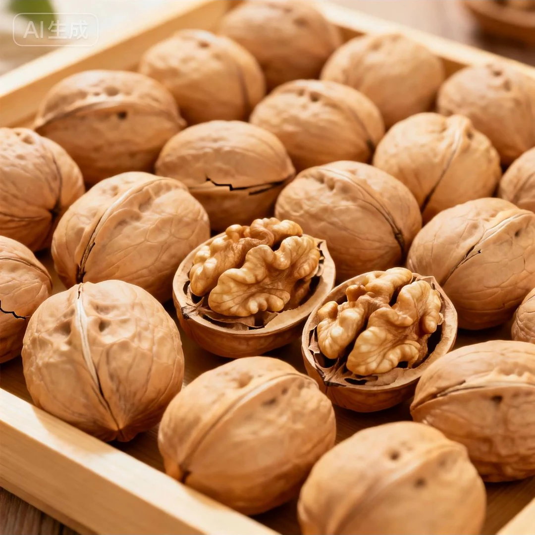 2025新货纸皮核桃手捏即开皮薄肉厚营养饱满可食用零食