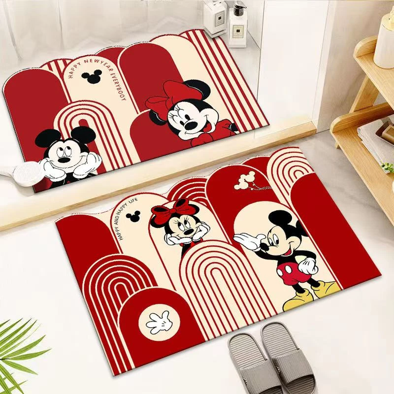 【新年米奇】卫生间门口吸水防滑垫脚垫卡通门垫到手两件