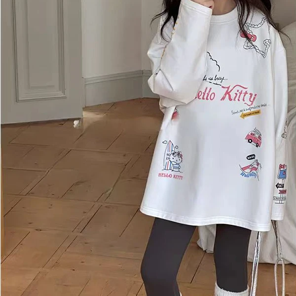 《昊妈家》春款长袖时尚休闲百搭 卫衣50008