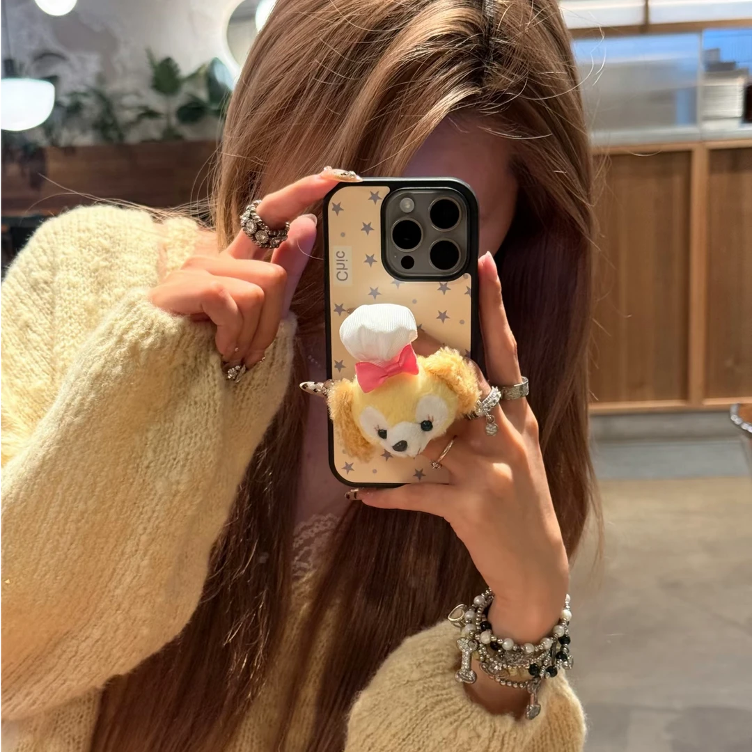 黑框饼饼适用苹果17手机壳13/14ProMax卡通iPhone16/INS风17P