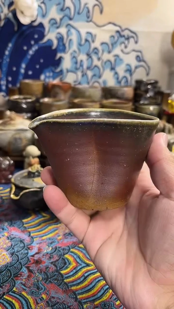 公道杯日式备前烧茶具茶周边