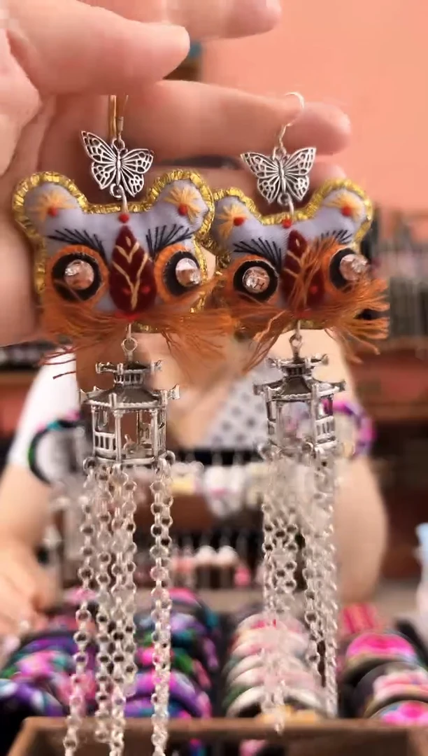 织绣艺枝独绣老绣饰品37