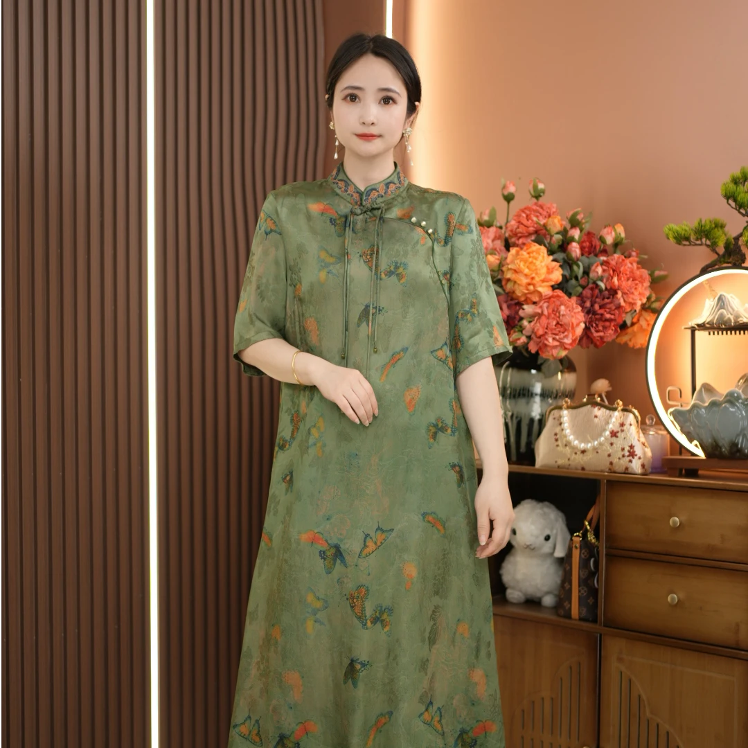（  忆江南 ）高定旗袍2025年高端新款连衣裙