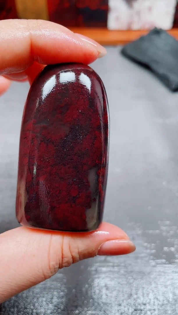 玉桂林鸡血玉素章--23