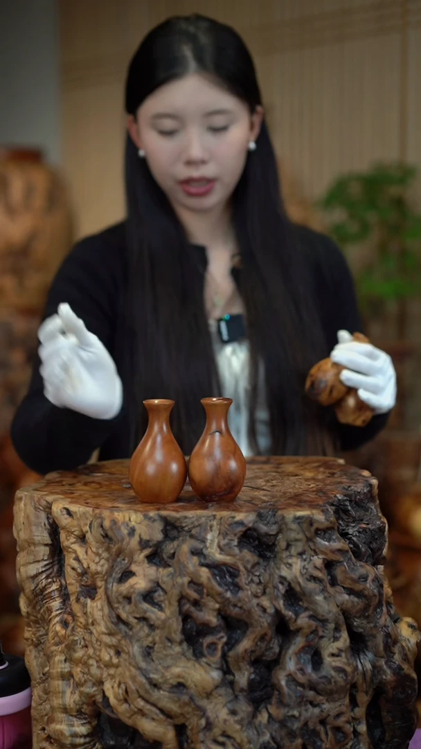 枣木雷击枣木玉壶春*2