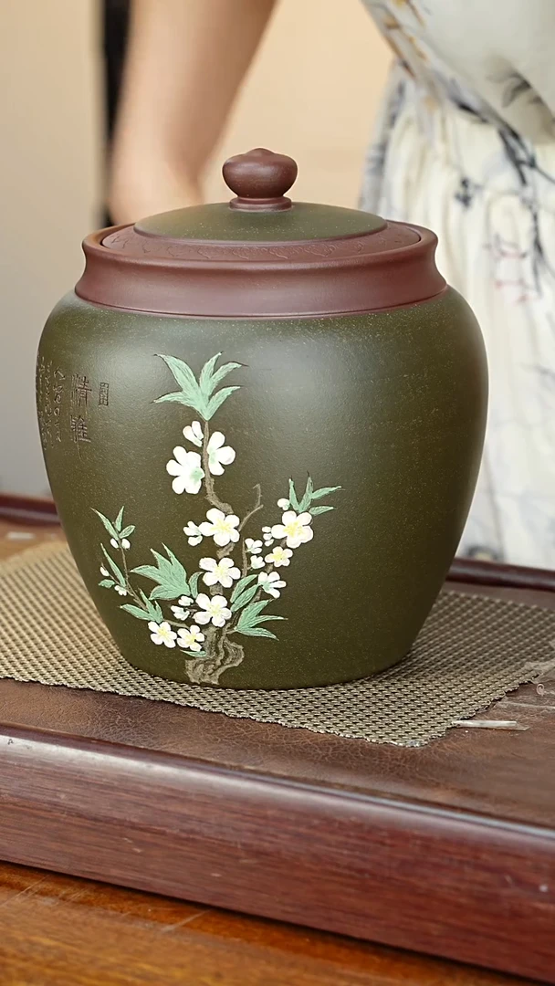 宜兴原矿紫砂茶叶罐