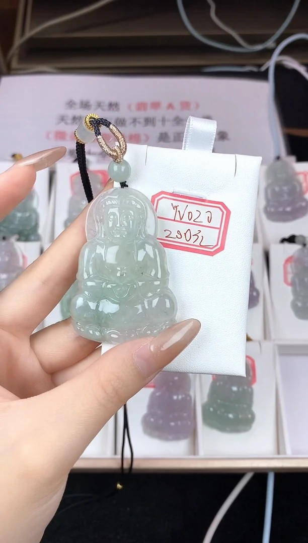翡翠未镶嵌颈饰YV020冰中观音