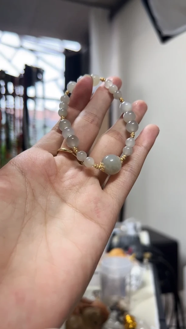 贝壳手串/手链HETIAN 烟灰单圈