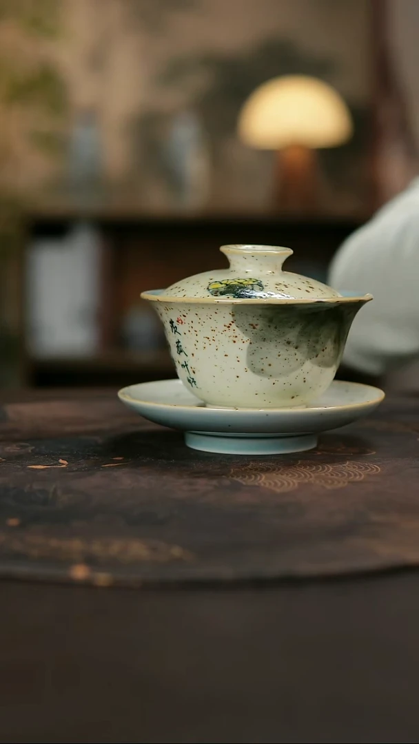 景德镇陶瓷杯碗柴烧多人