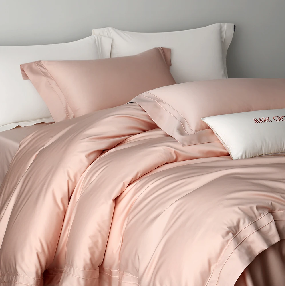 （漫野观夏）MARKCROSS 小奢绸2.0系列极致简约质感埋绳全棉四件套