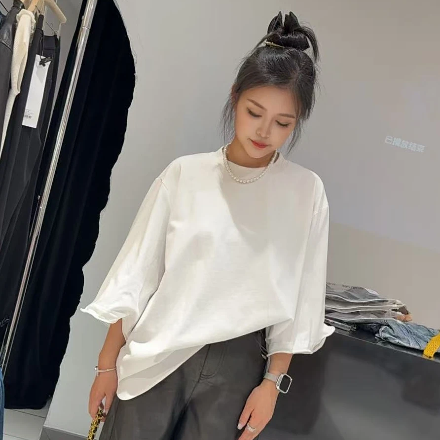 NANA家百搭宽松慵懒风T@8065