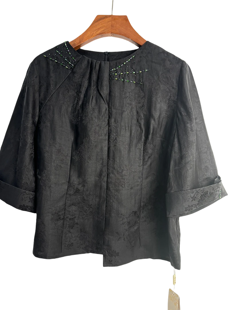 复古女装圆领上衣DFS-A902-1