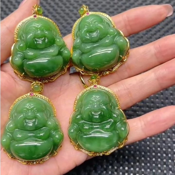 【老郑家】18K金和田玉佛公吊坠 多样性发1件不带链 1720