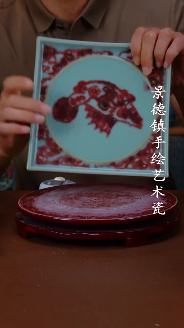 摆件景德镇手工手绘陶瓷摆件56