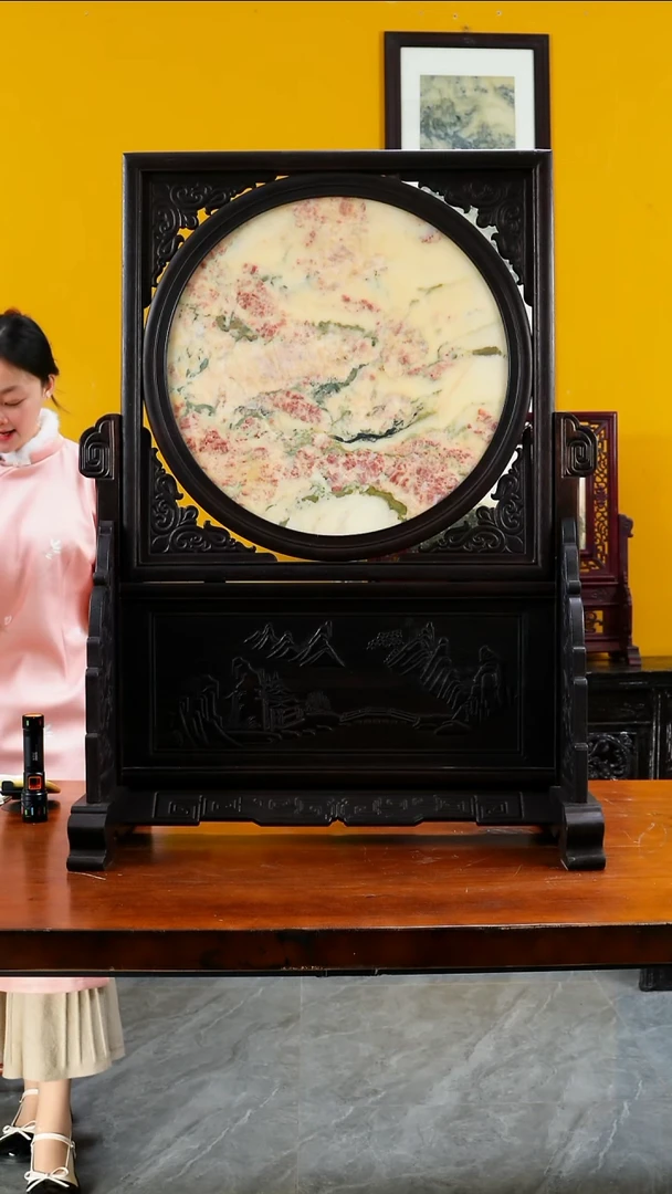 石材天然大理石画摆件