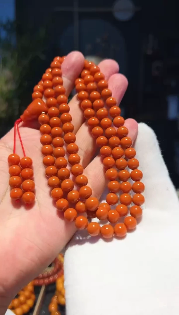 手串未镶嵌南红玛瑙8+108多圈