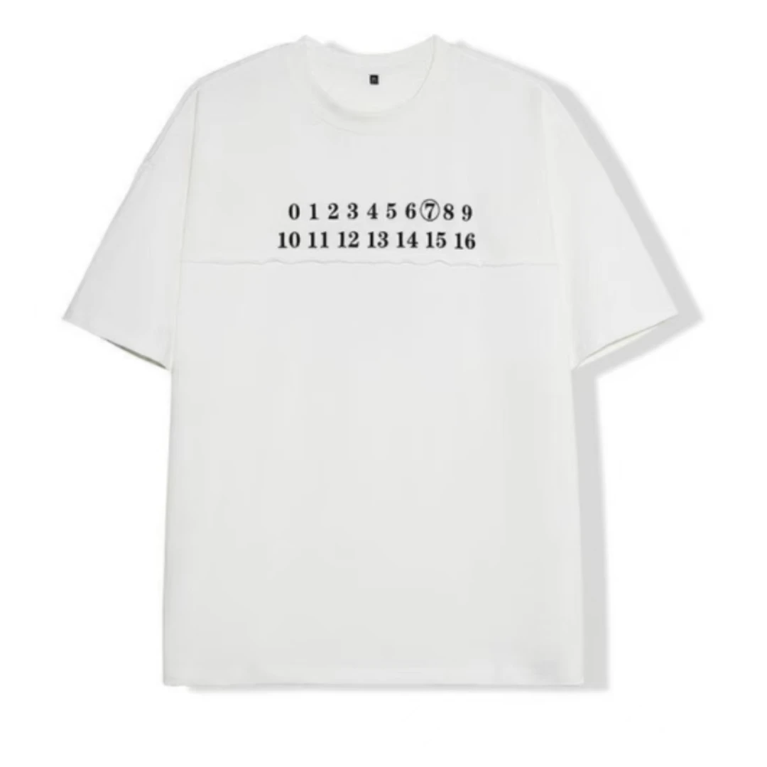 638白色青少年时尚潮流休闲短袖T恤