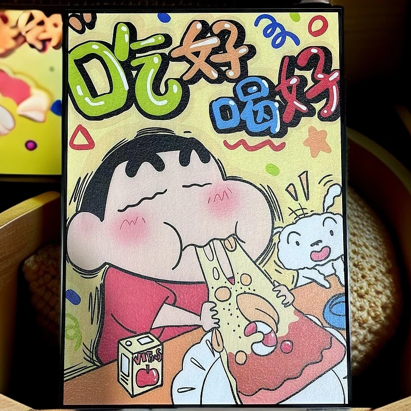 《蜡笔小新》 高级感沙发落地画简约餐厅客厅背景墙挂画4060