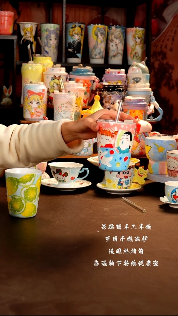 景德镇手工手绘杯杯