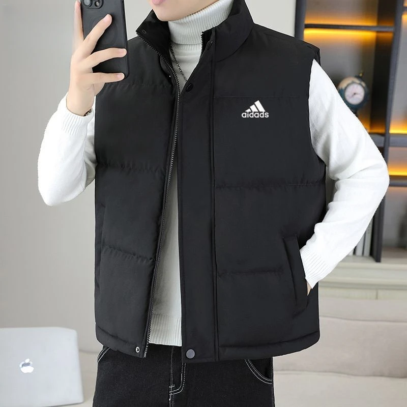 【1折专区】奥特莱斯棉衣马甲男秋冬纯色情侣运动无袖坎肩马夹男