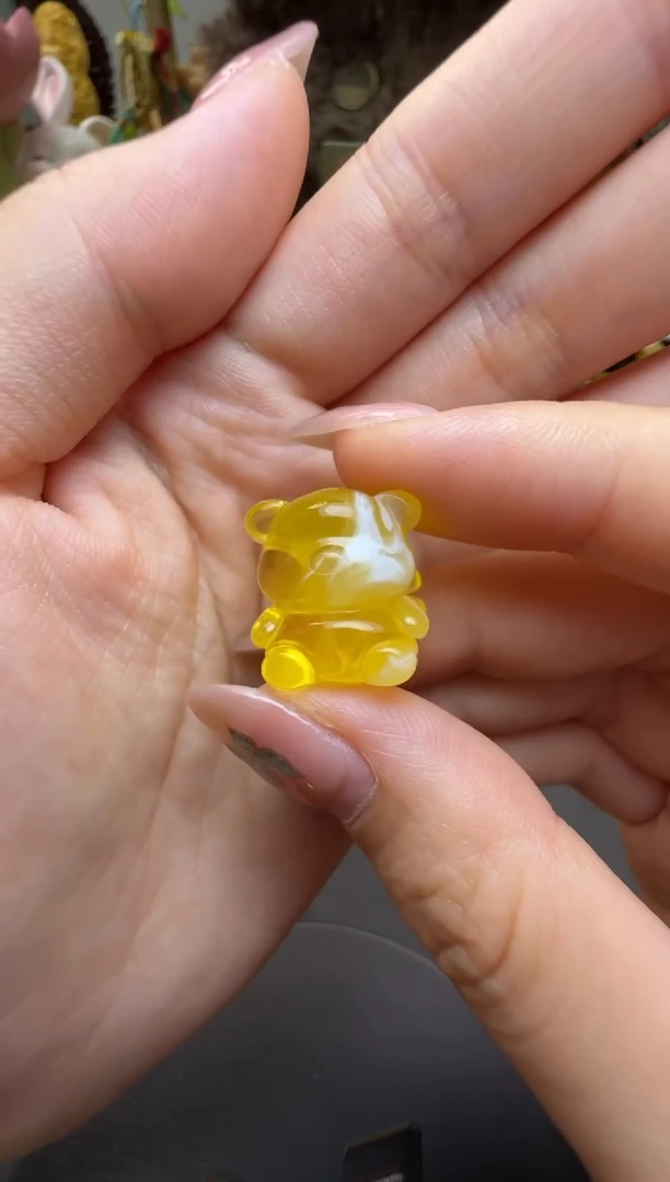 【闪购商品】琥珀珠宝奇石未镶嵌小熊