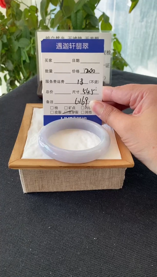 未镶嵌手镯翡翠54.5圈口 G169编码