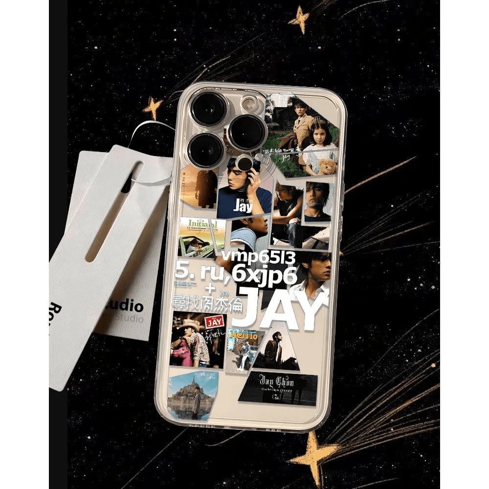 苹果/华为/小米/VIVO/OPPO推荐高颜值ZJL专辑歌词全包太空手机壳